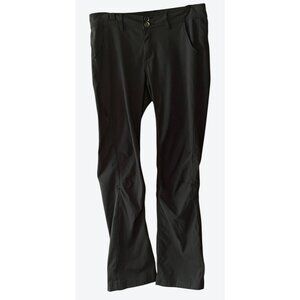 Prana Halle Women's Size 10 Tall Inseam Charcoal Gray Roll Leg Pants 31" x 31"